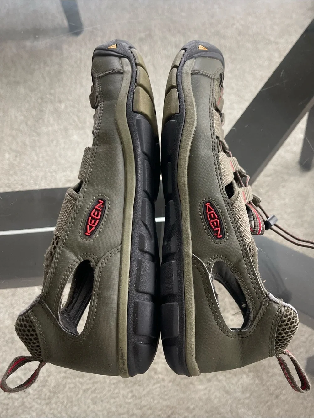 KEEN Newport Water Sport Sandals Waterproof Khaki Red Men’s Size 11 Outdoor‎